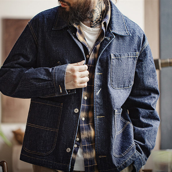 Chaqueta Denim Retro con Estilo Personalizado
