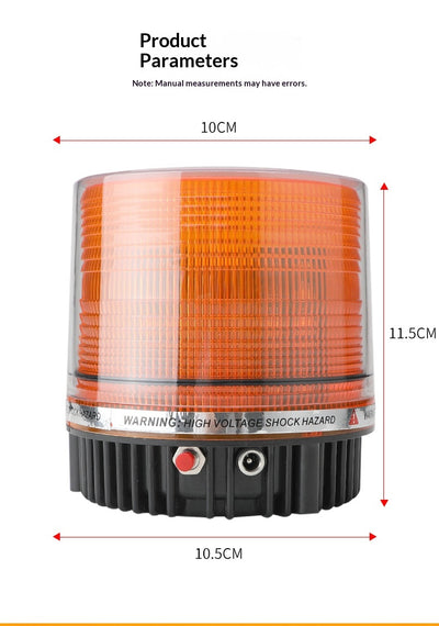 Luz de Advertencia Recargable para Automóvil con Destellos - Image 9