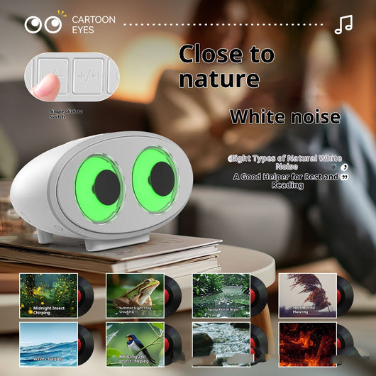 Parlante Bluetooth con Luz RGB y Ruido Blanco - Diseño Ojos Animados - Image 8