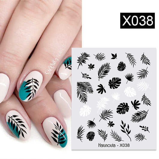 Stickers de Uñas Mariposas, Flores y Hojas - Diseños Artísticos - Image 20