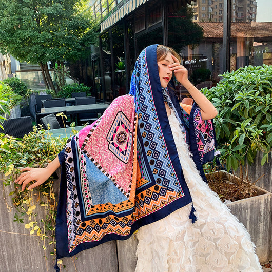 Bufanda Étnica Larga Estilo Coreano para Verano y Otoño - Image 35