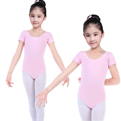 Ropa de Danza Infantil de Manga Corta para Ejercicio - Image 12