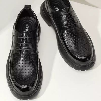 Zapatos de Cuero para Hombre Verano Transpirables Suela Suave Casual Ejecutivo - Image 4