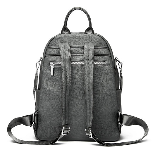 Mochila de Cuero Suave de Gran Capacidad para Estudiantes - Bolsa de Viaje Moderna - Image 3