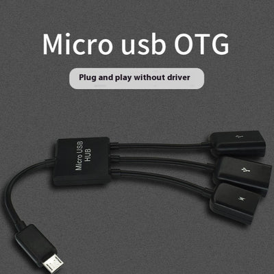 Adaptador Multipuerto USB para Smartphone - Teclado, Ratón y Unidad Flash