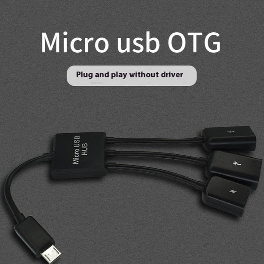 Adaptador Multipuerto USB para Smartphone - Teclado, Ratón y Unidad Flash
