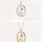 Women's Light Luxury Alphabet Sterling Plateado Collarbone Necklace Q Dorado