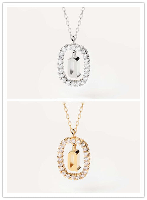 Collar de Plata Esterlina con Letras del Alfabeto - Lujo Minimalista para Clavícula - Image 18