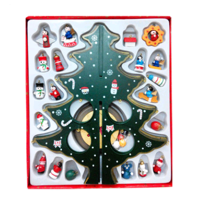 Árbol de Navidad de Madera Decorativo para Escritorio - Image 2