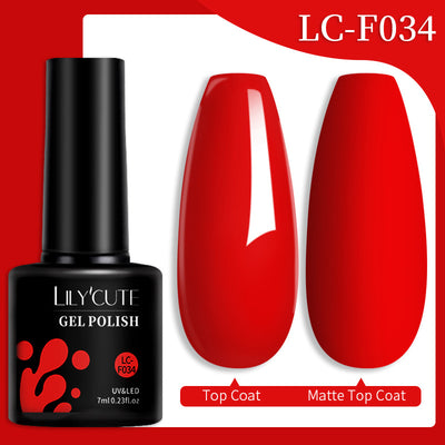 Set de Pegamento para Uñas con Brillo de Color Sólido - Image 69