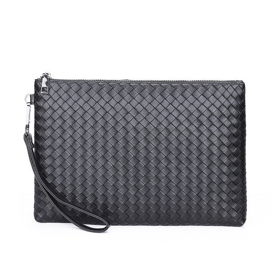 Bolso de Mano Tejido Cuadros PU Piel Premium - Image 3