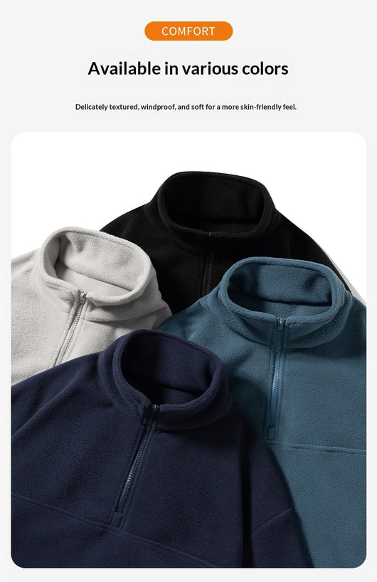 Suéter de Invierno en Lana de Cordero con Forro Polar para Hombre - Image 8