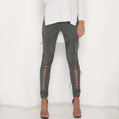 Pantalones de Pana Terciopelada con Cordones - Image 4
