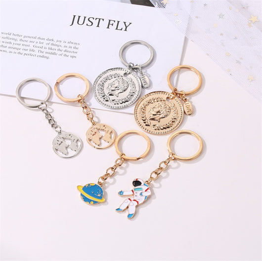Llavero Metálico Planeta Adorable - Diseño Kawaii con Corazón - Image 6