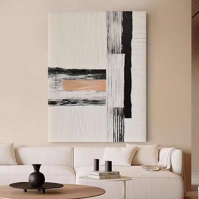 Cuadro Abstracto Wabi Sabi Óleo Pintado a Mano - Arte Moderno Texturizado sin Marco - Image 13
