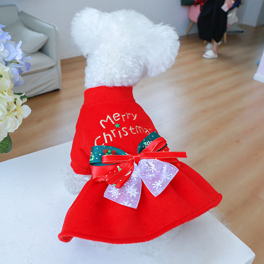 Ropa Festiva para Perros y Gatos - Conjunto Rojo Navideño - Image 17