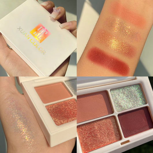 Paleta de Sombras en Cuadrícula Mate con Tonos Tierra - Image 5