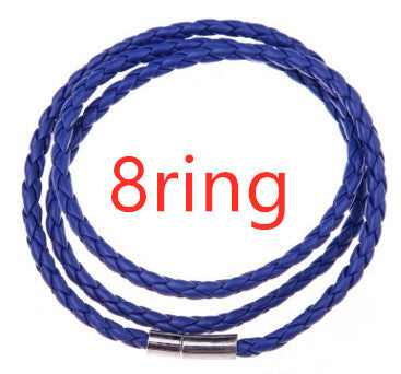 Pulsera de Cuero Trenzado Personalizada para Hombre con Nombre y Acero Inoxidable - Image 67