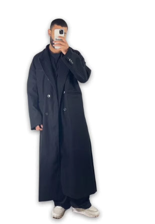Abrigo Largo Oversize para Hombre - Corte Relajado Bajo la Rodilla - Image 13