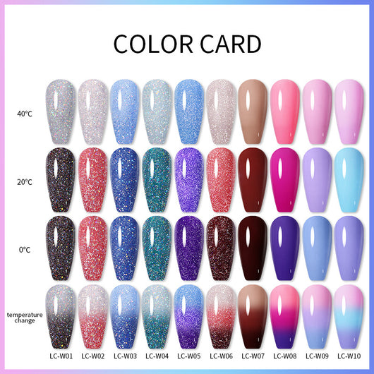 Esmalte de Uñas con Brillo Termocromático - Cambio de Color UV - Image 5
