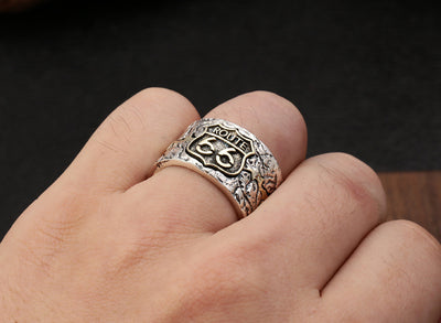 Anillo Ajustable Punk Plata Dedo Índice Retro - Image 12