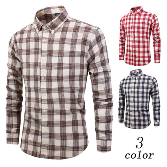 Camisa de Cuadros Manga Larga