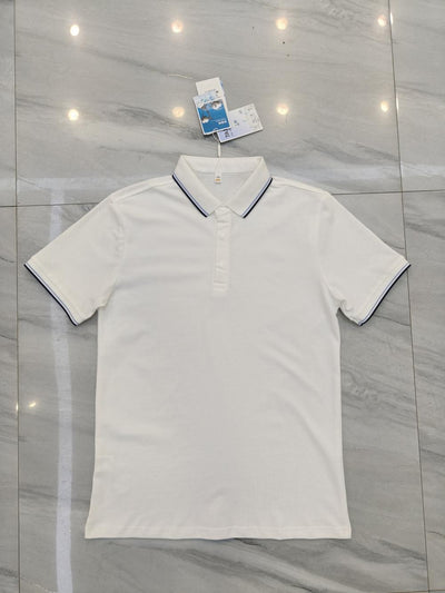 Polo de Algodón Puro Business Casual con Solapa - Manga Corta - Image 36