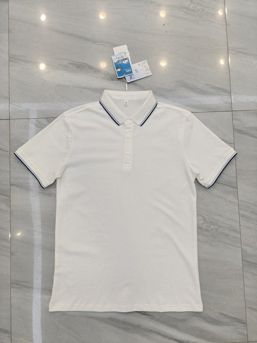 Polo de Algodón Puro Business Casual con Solapa - Manga Corta - Image 36