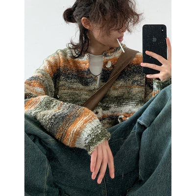 Cardigan Tejido Estilo Japonés Cómodo para Mujer - Image 4