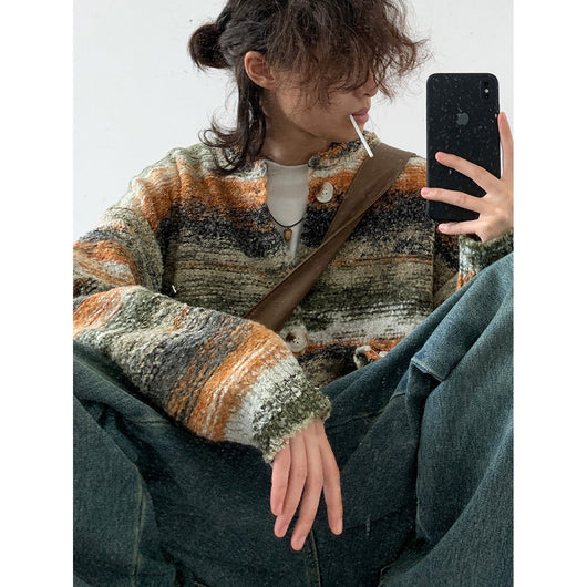 Cardigan Tejido Estilo Japonés Cómodo para Mujer - Image 4