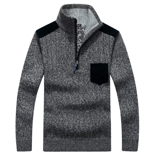 Suéter con Cuello Alto y Cierre de Cremallera en Fleece - Image 10