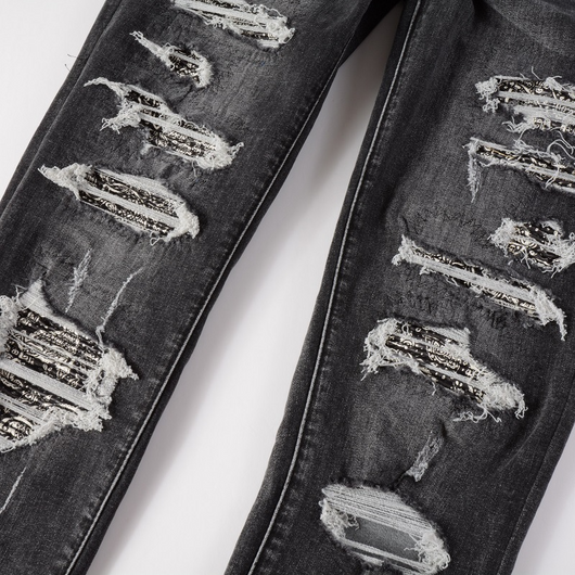 Pantalones Denim Slim Fit con Parches - Corte Moderno para Hombre - Image 17
