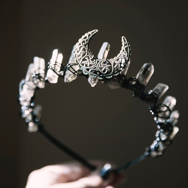 Tiara de Cristal Estilo Europeo y Americano