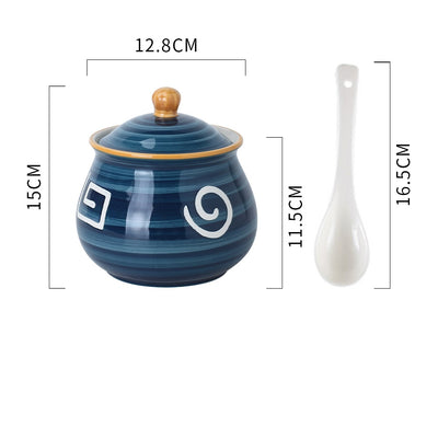 Juego de Recipientes de Cerámica para Condimentos de Cocina - Image 24