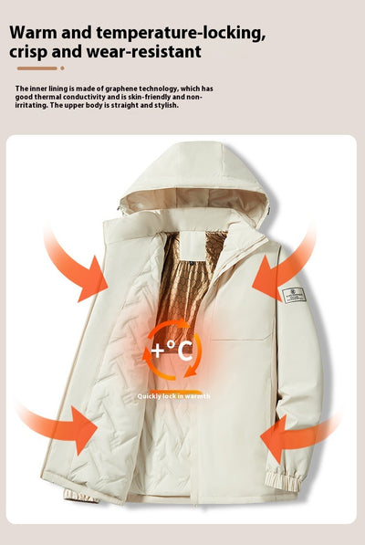 Chaqueta Impermeable Térmica con Sensor de Temperatura para Otoño e Invierno - Image 16