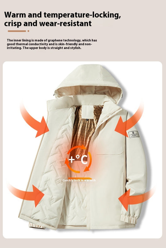 Chaqueta Impermeable Térmica con Sensor de Temperatura para Otoño e Invierno - Image 16