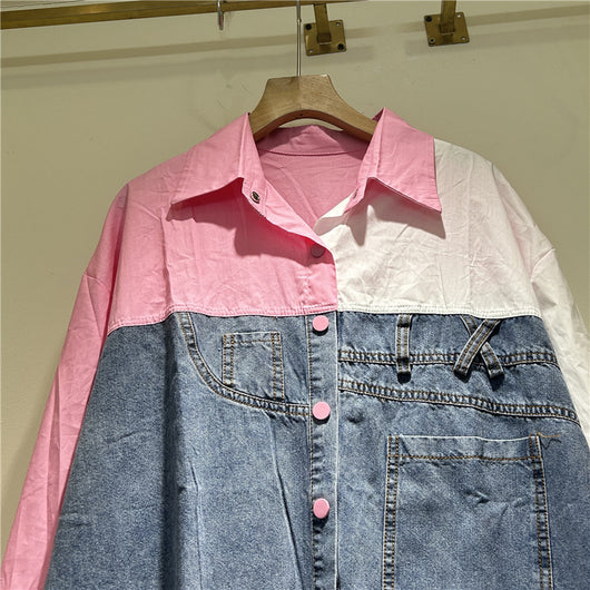 Camisa Suelta de Mezclilla Premium para Mujer - Manga Larga - Image 7
