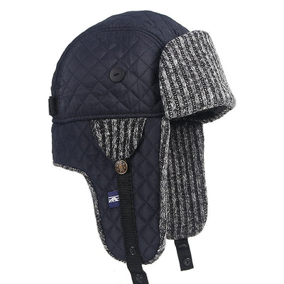 Gorro Térmico Lei Feng Hombre Patrón Cuadros Terciopelo Premium - Image 15