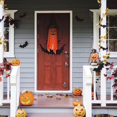 Decoración Halloween: Adornos Calabaza y Fantasmita con Sombrero - Image 9