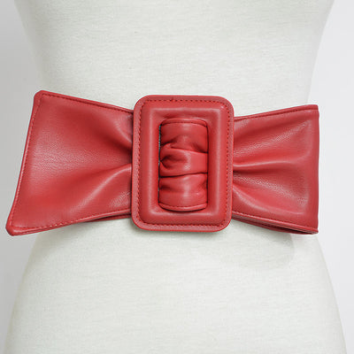 Cinturón Ancho de Piel de Oveja para Mujer - Image 8