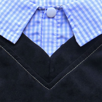 Traje de Gala con Cuello Puntiagudo a Cuadros para Perros - Image 6