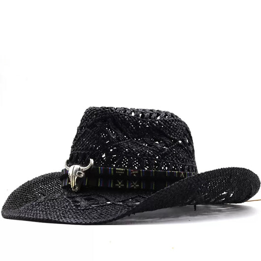 Sombrero Vaquero de Paja para Playa - Protección Solar para Mujeres - Image 31