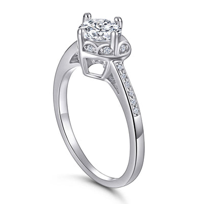 Anillo de Diamante Simulado con Micro Incrustaciones - Diseño Elegante y Moderno - Image 3