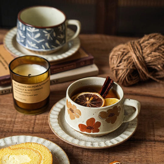 Taza de Café Stoneware Retro Diseño Lujo Contemporáneo - Image 3