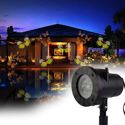 Proyector LED Navideño Impermeable con 12 Diseños de Copos de Nieve para Jardín - Image 5