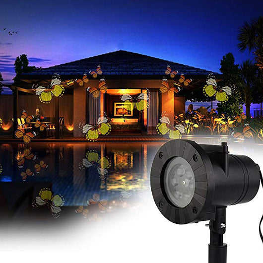 Proyector LED Navideño Impermeable con 12 Diseños de Copos de Nieve para Jardín - Image 5