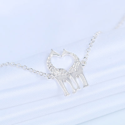 Pulsera de Jirafa con Corazón Dorado y Plateado - Image 16