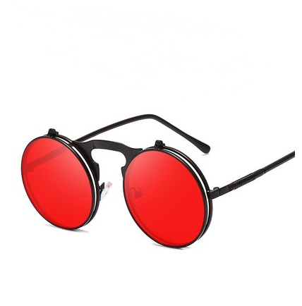 Gafas de Sol Flip Retro Marco Redondo para Adultos Mayores - Image 11