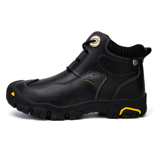 Botas de Senderismo Altas en Cuero para Hombre