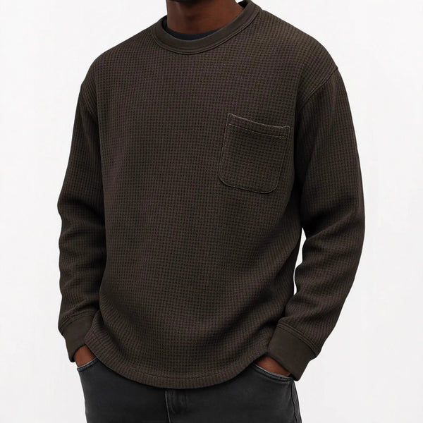 Sudadera Casual Cuello Redondo Manga Larga Talla Grande para Hombre